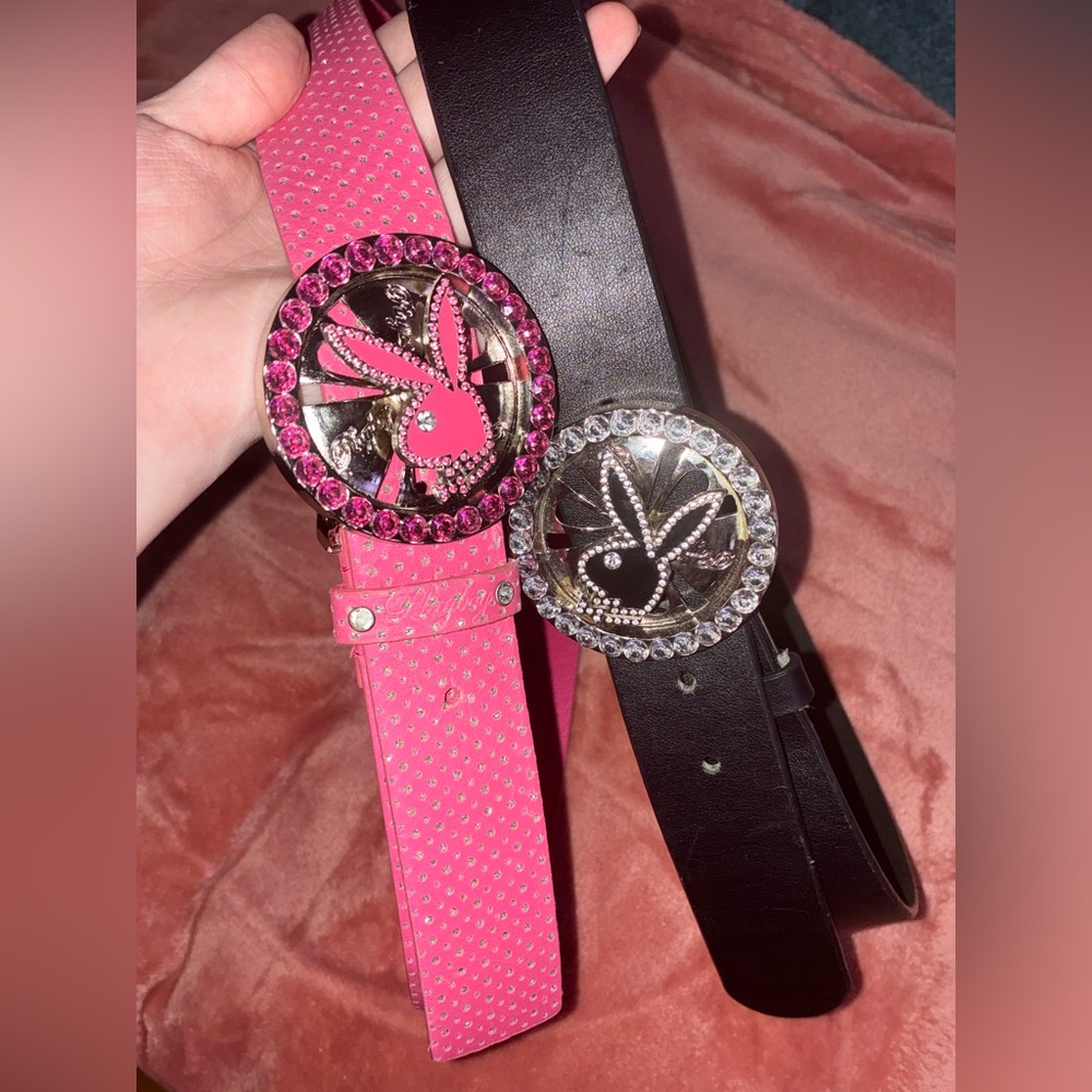 Vintage Playboy belt duo